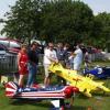 "Hard core" Flugmodellsport! Unsere Großmodeller Hans Bodie, Herbert Fuchs und Werner Hagen beim fachsimpeln.